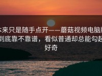 本来只是随手点开——蘑菇视频电脑版到底靠不靠谱，看似普通却总能勾起好奇
