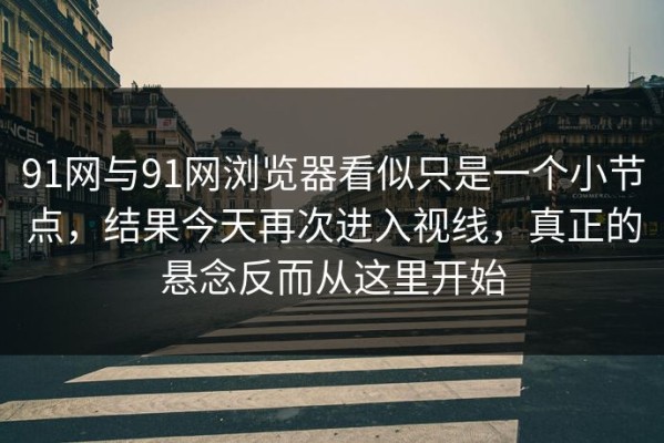 91网与91网浏览器看似只是一个小节点，结果今天再次进入视线，真正的悬念反而从这里开始