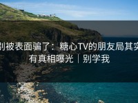 别被表面骗了：糖心TV的朋友局其实有真相曝光｜别学我