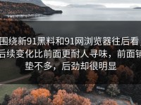 围绕新91黑料和91网浏览器往后看，后续变化比前面更耐人寻味，前面铺垫不多，后劲却很明显