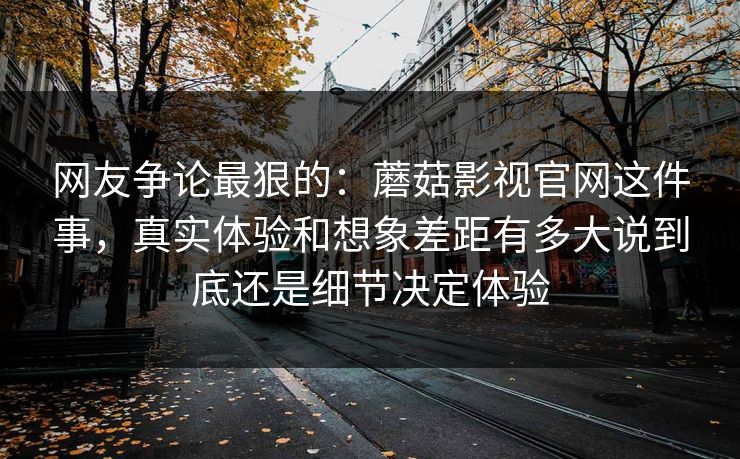 网友争论最狠的：蘑菇影视官网这件事，真实体验和想象差距有多大说到底还是细节决定体验